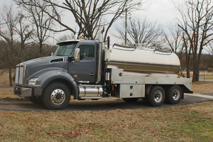 kenworth grey Stainless Septic Truck